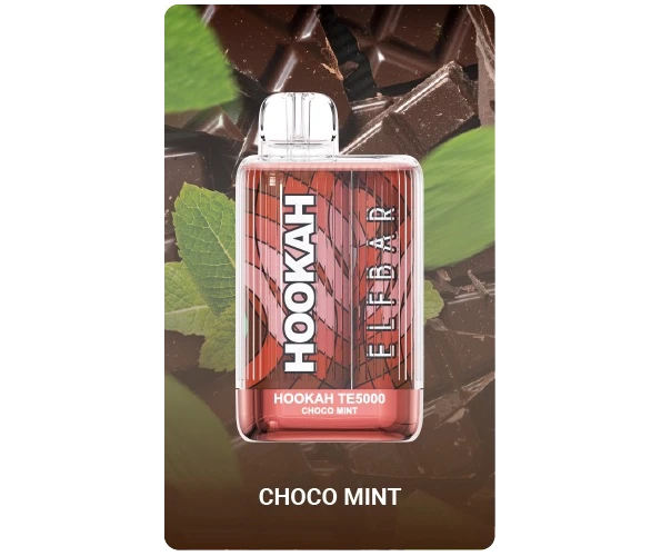 Одноразка Pod Elf Bar Hookah TE 5000 13.5 мл 5% Choco Mint (Шоколад + мятой)